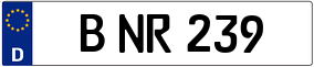 Trailer License Plate